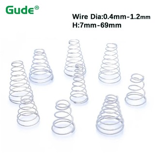 Thép không gỉ 304 Tháp Lò xo Hình nón Nén lò xo côn Áp suất lò xo Đường kính dây 0,4mm-1,2mm