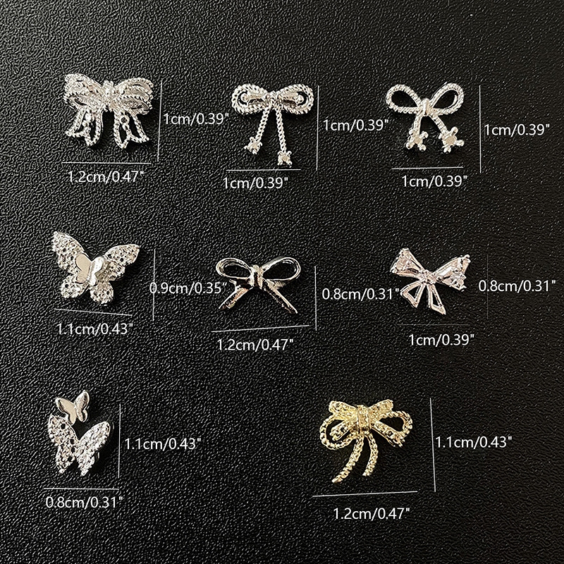 Phụ Kiện Trang Trí Móng Tay 3D Đính Đá Xinh Xắn
