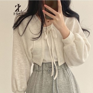 ZHELIHANGFEI Áo khoác cardigan màu sắc nhã nhặn thời trang thanh lịch cho nữ
