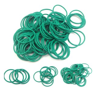 FKM Green Fluorine Cao su O-Ring OD Độ dày 4-50mm CS 1mm Vòng đệm kín Vòng đệm chống dầu Axit & kiềm 2 / 4 / 5 / 10 / 20 Chiếc