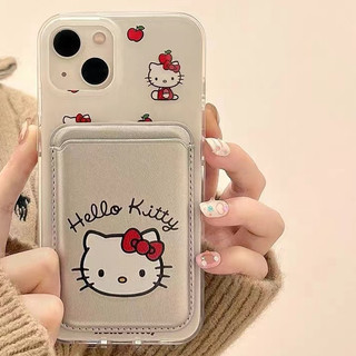 Ví điện thoại nữ tính bạc Thích hợp cho giá đỡ thẻ điện thoại từ tính Iphone 15promax
