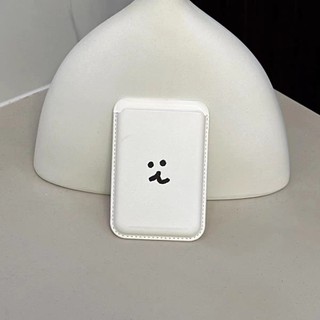 Ví đựng thẻ điện thoại từ tính hình gấu nâu thích hợp cho giá đỡ điện thoại iPhone 15promax