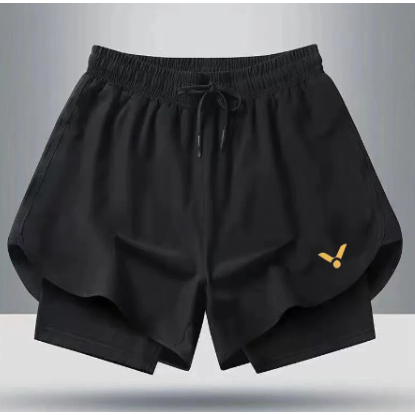 Victor 2024 Mới Chạy Cầu Lông Thể Dục Quần Short Thể Thao Hai Lớp Khô Nhanh Quần Short Thể Thao Thoáng Khí