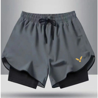 Victor 2024 Mới Chạy Cầu Lông Thể Dục Quần Short Thể Thao Hai Lớp Khô Nhanh Quần Short Thể Thao Thoáng Khí