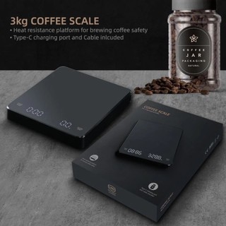 Cân điện tử nhà bếp Xiaomi 3KG/0,1g chính xác, màn hình LED, hẹn giờ, kèm miếng đệm
