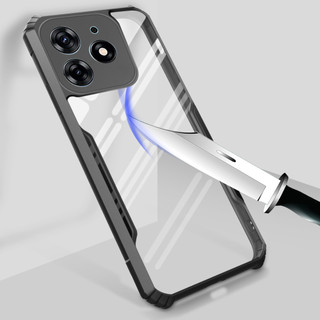 Vỏ chống sốc Acrylic trong suốt hạng nặng cho ITEL S23 Plus RS4 A70 P55 5G P55 5G Power 55 Vỏ bảo vệ khung mềm TPU