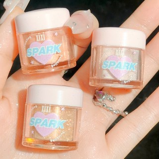 Xixi Flash Phấn Highlighting ngọc trai lung linh lấp lánh tự nhiên làm sáng mặt sắc tố cao dễ dàng ues nữ trang điểm nổi bật đơn sắc NO. D726