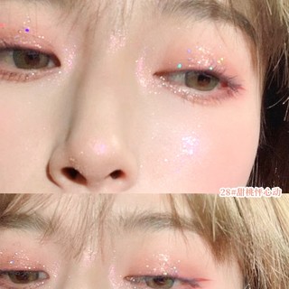 Xixi Flash Phấn Highlighting ngọc trai lung linh lấp lánh tự nhiên làm sáng mặt sắc tố cao dễ dàng ues nữ trang điểm nổi bật đơn sắc NO. D726