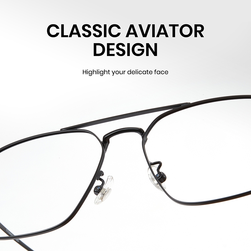 Cyxus Kính Mát Aviator Gọng Titan Siêu Nhẹ Phong Cách Retro Cổ Điển Thời Thượng Unisex 8141