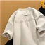 Tianlesiwei American retro đẹp trai dáng rộng da lộn nửa tay áo thun mùa hè mới áo thun unisex ngắn tay