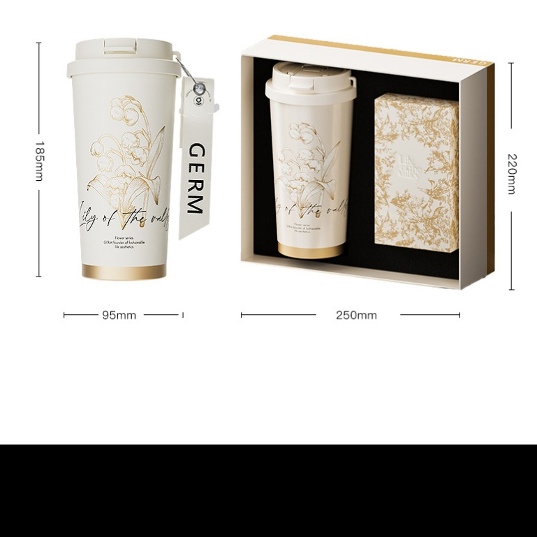 Ảnh Insulated cup Germ capacity 500ml 316 grade stainless steel material  Coffee Cup gift set 4