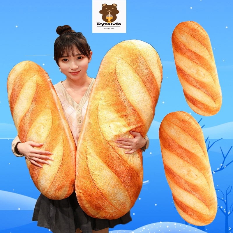Rytanda Mô Phỏng Bánh Mì Thoải Mái Đệm Thực Phẩm Gối Đồ Chơi Sang Trọng Kawaii Bánh Mì Sang Trọng Đồ Chơi Trẻ Em Nhồi Bông Sang Trọng Bánh Mì Lát Gối Trang Trí Phòng Ngủ Sinh Nhật Quà Tặng Đổi Năm Mới
