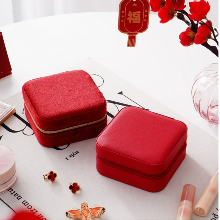 Casegrace Hộp Trang Sức Du Lịch Nhỏ, Hộp Trưng Bày Lưu Trữ, Quà Tặng, Đựng Bông Tai, Vòng Cổ, Vòng Tay