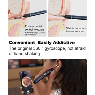 Youpin Note 5 Pro Smart Visual Ear Sticks Nội soi 1000W Độ chính xác cao Earpicks Camera Mini Otscope Chăm sóc sức khỏe Máy làm sạch tai