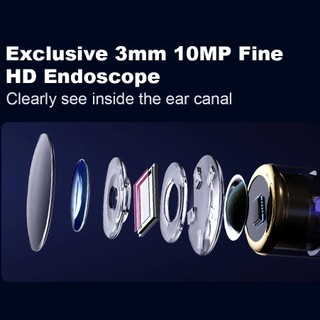 Youpin Note 5 Pro Smart Visual Ear Sticks Nội soi 1000W Độ chính xác cao Earpicks Camera Mini Otscope Chăm sóc sức khỏe Máy làm sạch tai