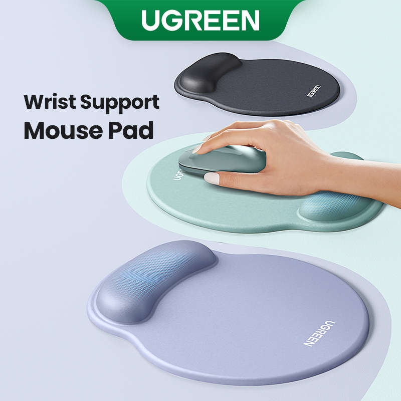 Ugreen Tấm lót chuột tiện dụng Hỗ trợ cổ tay Thân thiện với da Thiết kế mềm Memory Foam Chống trượt