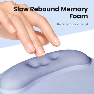 UGREEN Tấm Lót Chuột tiện dụng Hỗ trợ cổ tay Thân thiện với da Hai màu Thiết kế mềm Memory Foam Chống trượt