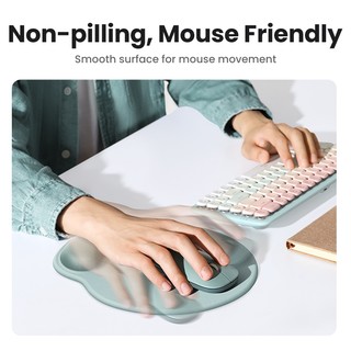 UGREEN Tấm Lót Chuột tiện dụng Hỗ trợ cổ tay Thân thiện với da Hai màu Thiết kế mềm Memory Foam Chống trượt