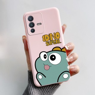 Dành Cho VIVO V23 5G / VIVO V23E 5G Vỏ Điện Thoại Mềm Mới Nhất Họa Tiết Hoạt Hình Silicon Mờ Chống Sốc Vỏ Dễ Thương