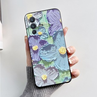 Dành Cho VIVO V23 5G / VIVO V23E 5G Vỏ Điện Thoại Mềm Mới Nhất Họa Tiết Hoạt Hình Silicon Mờ Chống Sốc Vỏ Dễ Thương