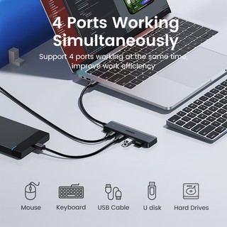 Ugreen Bộ Chia 4 Cổng usb 3.0 Siêu Mỏng Cho Chuột Và Bàn Phím Máy Tính xbox ps5