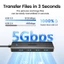 Ugreen USB 3.0 Hub 4 cổng USB A Splitter Bộ mở rộng USB siêu mỏng cho bàn phím chuột Ổ đĩa Flash Máy in đĩa U Tương thích với máy tính xách tay Máy tính để bàn PC Xbox PS5 Hệ thống ô tô