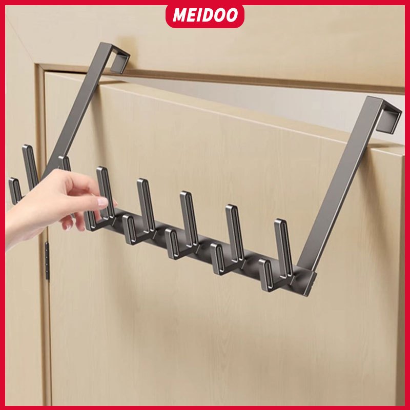 Ảnh MEIDOO Móc nhôm móc treo quần áo phòng ngủ phòng tắm móc cửa không cần khoan Dễ sử dụng 1