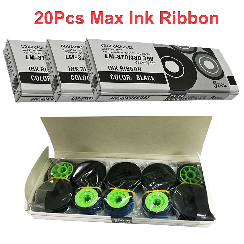 20 Chiếc Băng Nhãn MAX INK RIBBON LM-IR300B Tương Thích MAX LETATWIN ...