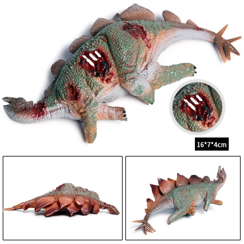 Kỷ Jura rắn mô phỏng xác chết khủng long mô hình đồ chơi stegosaur xác chết động vật mô hình trẻ em cậu bé đồ chơi