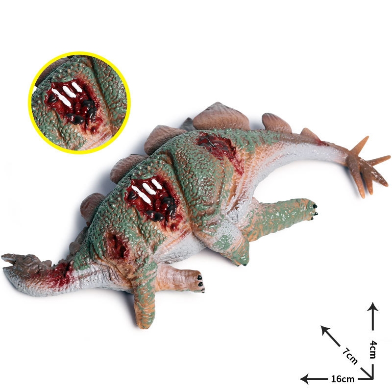 Kỷ Jura rắn mô phỏng xác chết khủng long mô hình đồ chơi stegosaur xác chết động vật mô hình trẻ em cậu bé đồ chơi