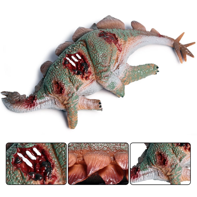 Kỷ Jura rắn mô phỏng xác chết khủng long mô hình đồ chơi stegosaur xác chết động vật mô hình trẻ em cậu bé đồ chơi