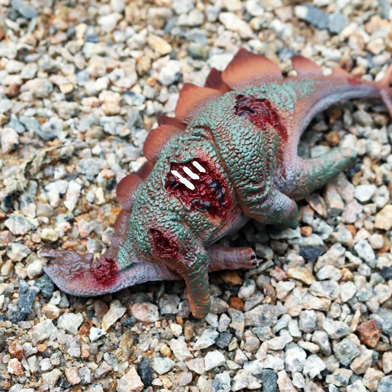 Kỷ Jura rắn mô phỏng xác chết khủng long mô hình đồ chơi stegosaur xác chết động vật mô hình trẻ em cậu bé đồ chơi