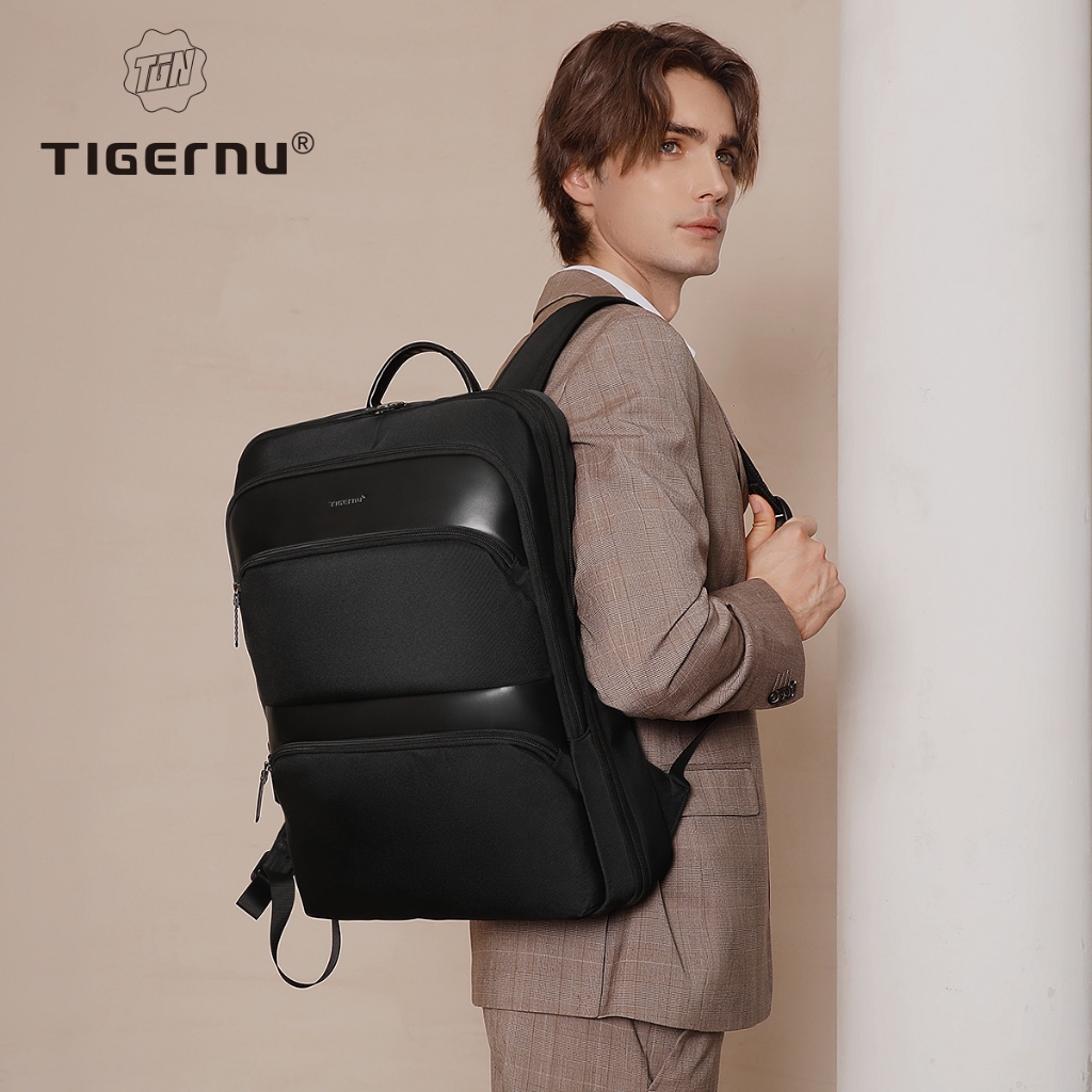Ảnh 【Local Delivery】Ba lô TIGERNU 9121 đựng máy tính xách tay 15.6‘’ 17‘’ siêu nhẹ mở rộng được tiện lợi 2