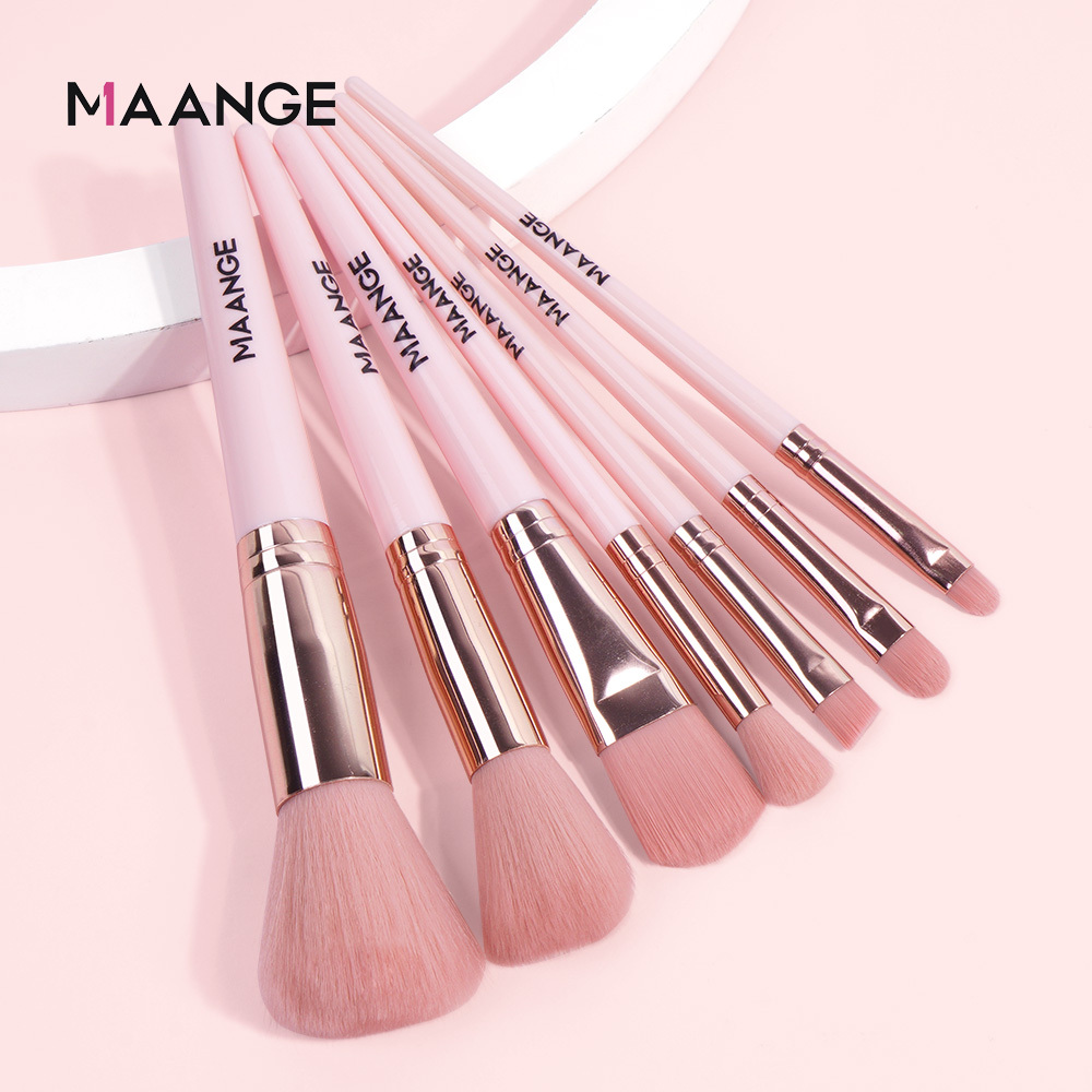 Ảnh Set 7 cọ trang điểm MAANGE tán phấn má hồng phấn phủ che khuyết điểm phấn mắt tiện lợi 5861 2