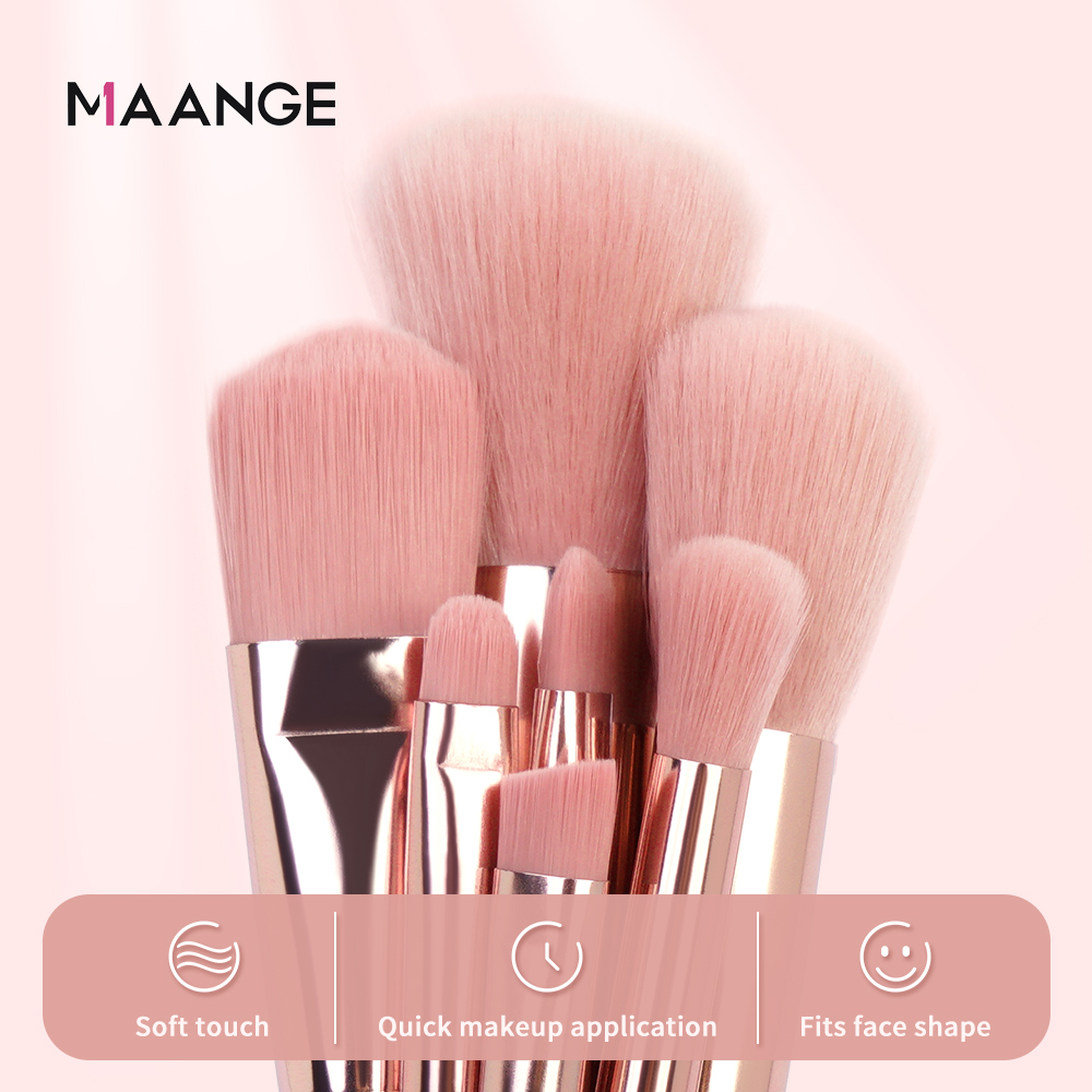 Ảnh Set 7 cọ trang điểm MAANGE tán phấn má hồng phấn phủ che khuyết điểm phấn mắt tiện lợi 5861 3