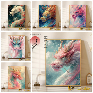 MOZI✨rồng 40*50cm tranh tô màu theo số tranh số hóa tranh số hoá theo yêu cầu tranh sơn dầu số hoá Phong Cách Mới Rồng Kỹ Thuật Số Tranh Sơn Dầu Sơn Tranh Vẽ Tay Tranh diy Phòng Khách Trang Trí Năm Mới Rồng Trang Trí Nhà Cửa Tranh