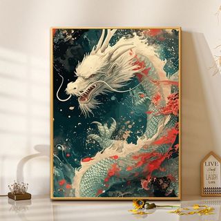 MOZI✨rồng 40*50cm tranh tô màu theo số tranh số hóa tranh số hoá theo yêu cầu tranh sơn dầu số hoá Phong Cách Mới Rồng Kỹ Thuật Số Tranh Sơn Dầu Sơn Tranh Vẽ Tay Tranh diy Phòng Khách Trang Trí Năm Mới Rồng Trang Trí Nhà Cửa Tranh