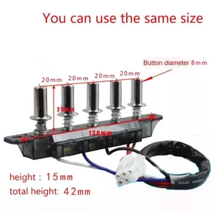 Nút công tắc mui xe phạm vi 5 nút Bộ điều khiển bảng điều khiển công tắc đa năng