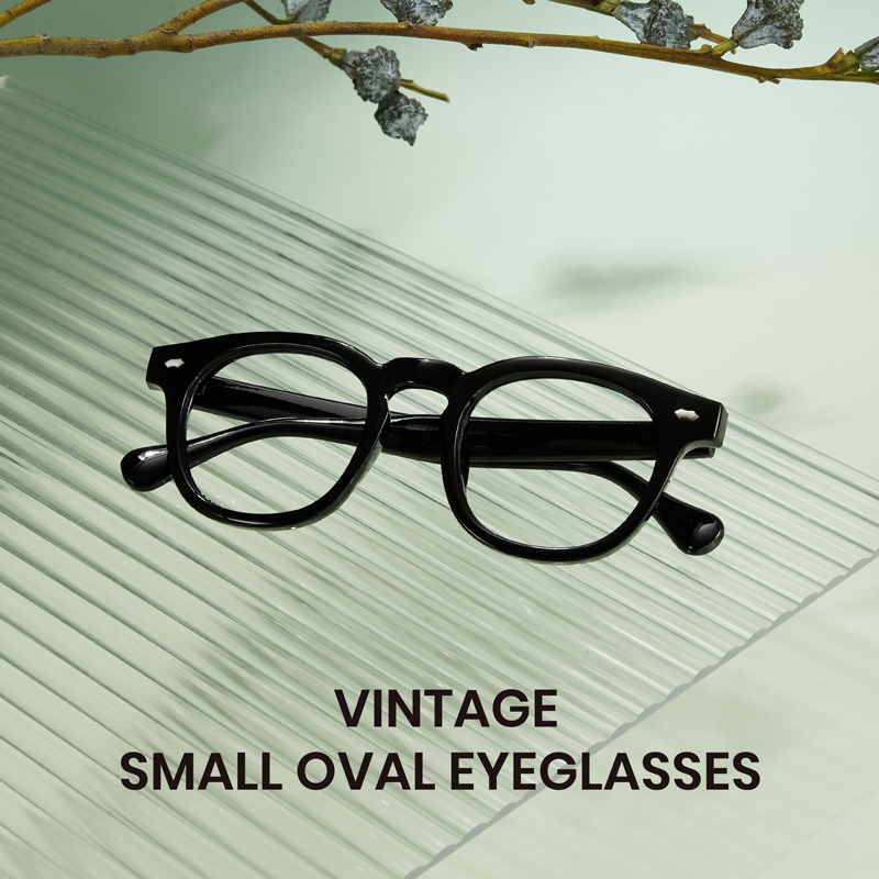 Cyxus Kính Unisex Chống Ánh Sáng Xanh Giảm Mệt Mắt Khung Tròn Vintage Bảo Vệ UV 8155