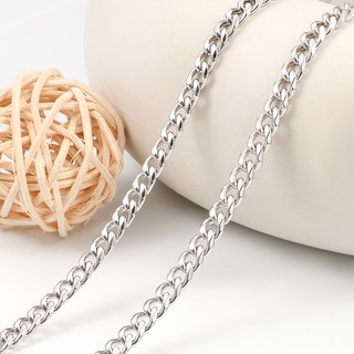 Thép không gỉ NK Dây Xích Cho DIY Trang Sức Làm Vòng Tay Mài Sáu Mặt Vòng Cổ Chất Liệu Cuba Liên Kết Dây Xích