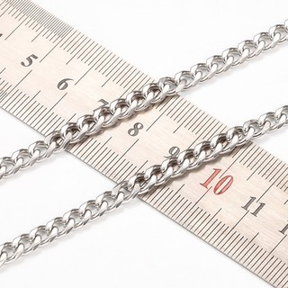 Thép không gỉ NK Dây Xích Cho DIY Trang Sức Làm Vòng Tay Mài Sáu Mặt Vòng Cổ Chất Liệu Cuba Liên Kết Dây Xích