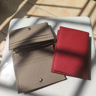 Ví Da Thật Mini Đựng Tiền Xu / Thẻ Thiết Kế Đơn Giản Thời Trang Cho Nữ