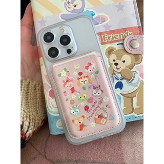 Hộp đựng thẻ họa tiết động vật vui vẻ cho iPhone15pro 15promax 14 4pro 14promax 13 13pro 12pro 12Promax