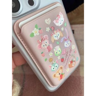 Hộp đựng thẻ họa tiết động vật vui vẻ cho iPhone15pro 15promax 14 4pro 14promax 13 13pro 12pro 12Promax