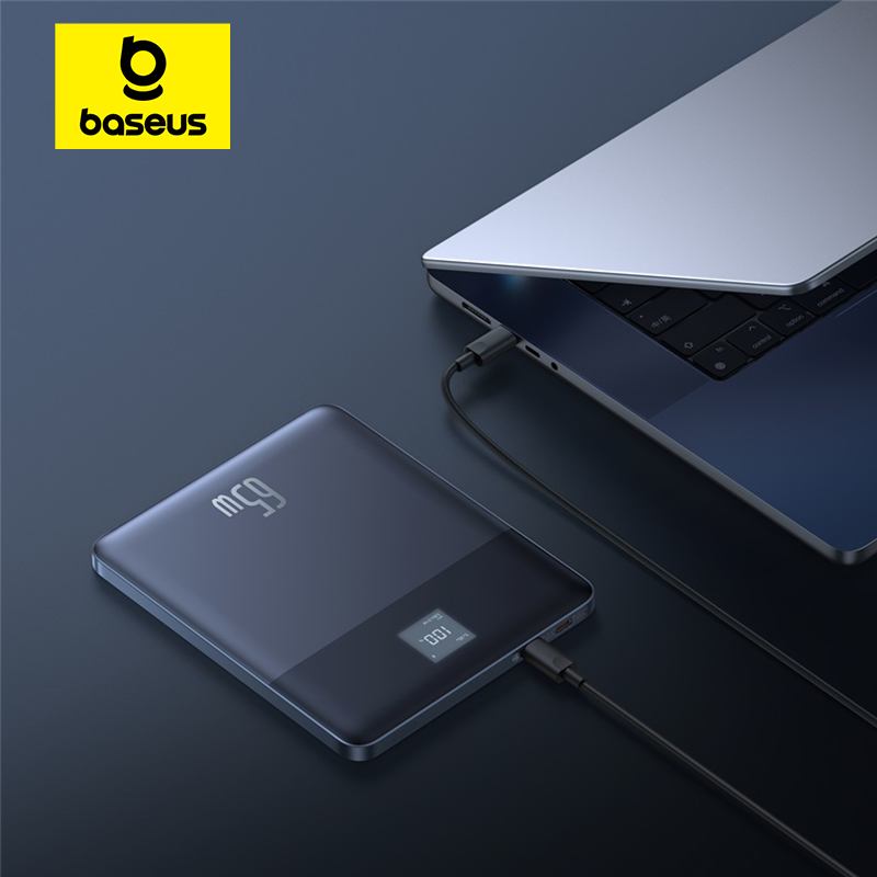 Sạc Dự Phòng Nhanh Baseus Blade2 với Màn hình kỹ thuật số Phiên bản thông minh 12000mAh 65W Thiết kế siêu mỏng