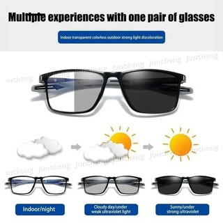 Siêu Nhẹ TR90 Thể Thao Photochromic Chống Bức Xạ Kính Dành Cho Nữ Chống Ánh Sáng Xanh Kính Mắt Hình Chữ Nhật Bóng Chuyển Đổi Kính Mát Kính Mắt