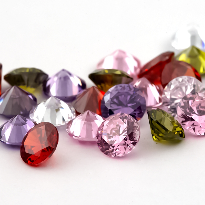 Đá quý nhân tạo Cubic Zirconia nhiều màu, nhiều kích cỡ, phù hợp DIY trang sức