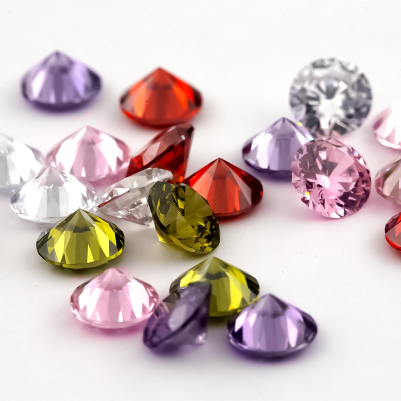 Đá quý nhân tạo Cubic Zirconia nhiều màu, nhiều kích cỡ, phù hợp DIY trang sức