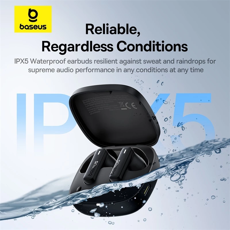 Tai nghe bluetooth không dây BASEUS Bowie E19 TWS chống thấm nước IPX5 ENC
