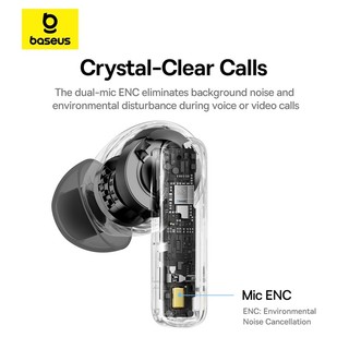 Tai nghe bluetooth không dây BASEUS Bowie E19 TWS chống thấm nước IPX5 ENC